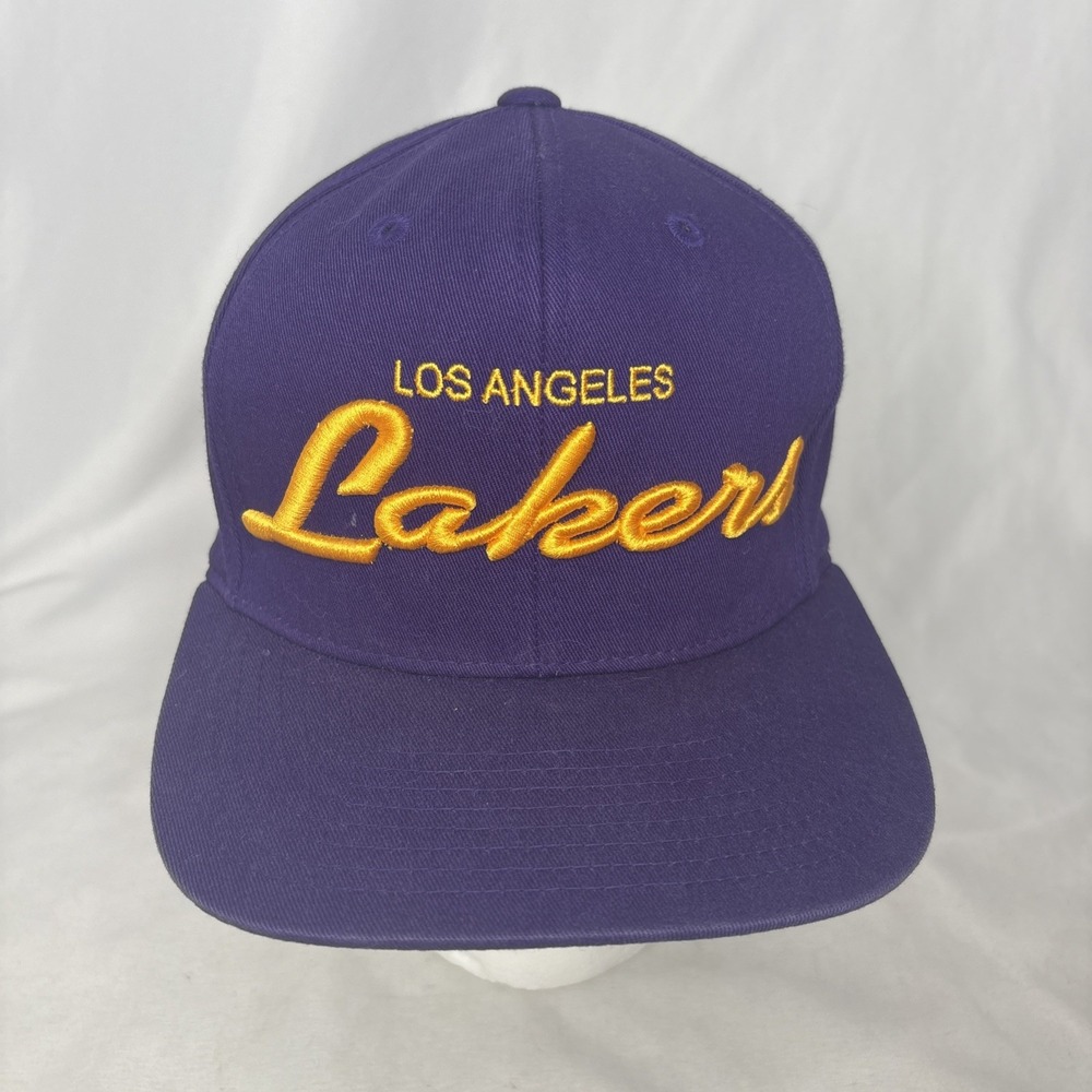 Los Angeles Lakers Hat Snapback Purple Adidas NBA Draft Cap Anniversary Collect